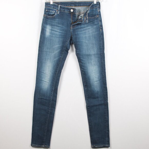 RL Denim & Supply Women's Skinny Jean 27/32 Blue Denim Cotton Elastane - Picture 5 of 8